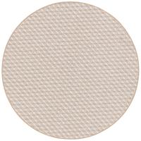 SCHLINGEN TEPPICH MODERN DIAMOND RUND - Sandfarben, Textil (133/133cm) - Snapstyle