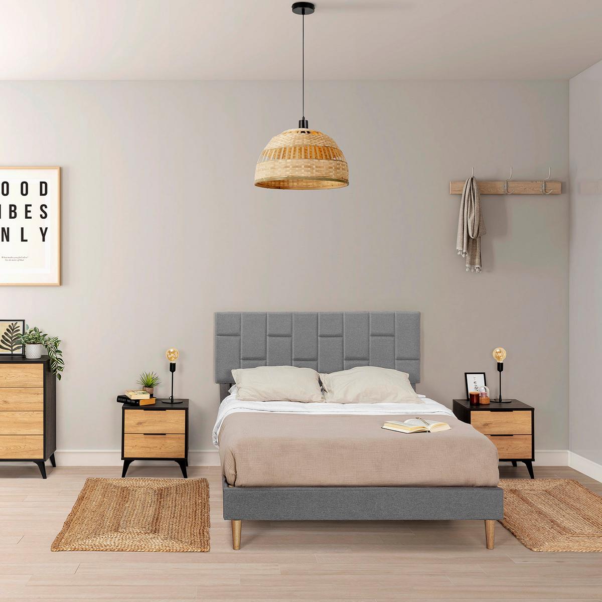 HÄNGELEUCHTE﻿ 40/40/120 Suyen - Beige, Naturmaterialien (40/40/120cm) - VS Venta-stock