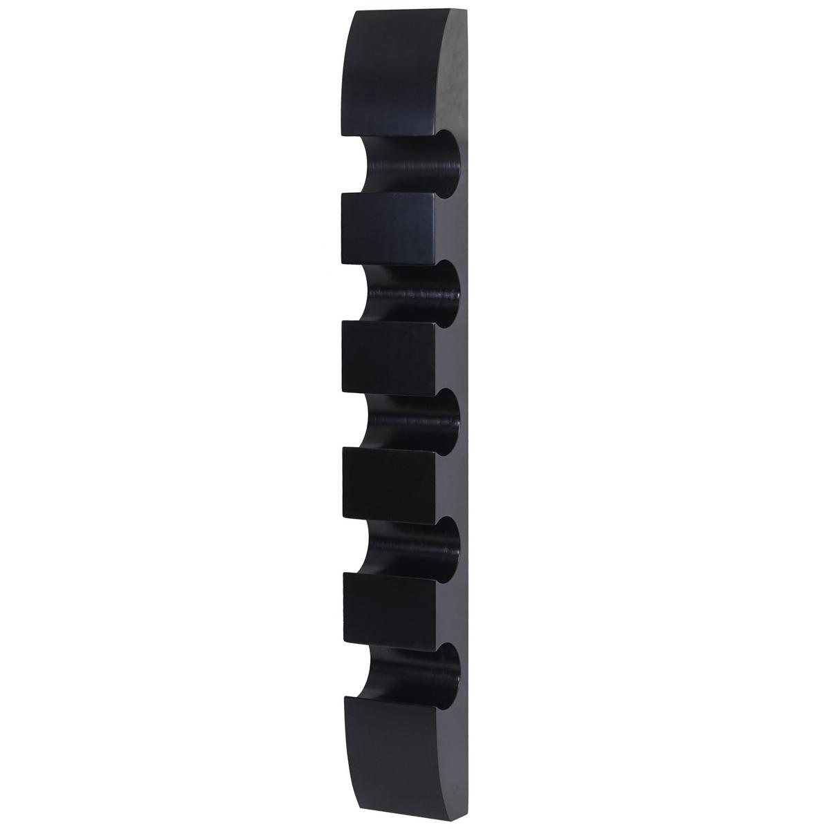 WEINREGAL MILLAU Schwarz - Schwarz, Holzwerkstoff (13/99/9cm) - MCW