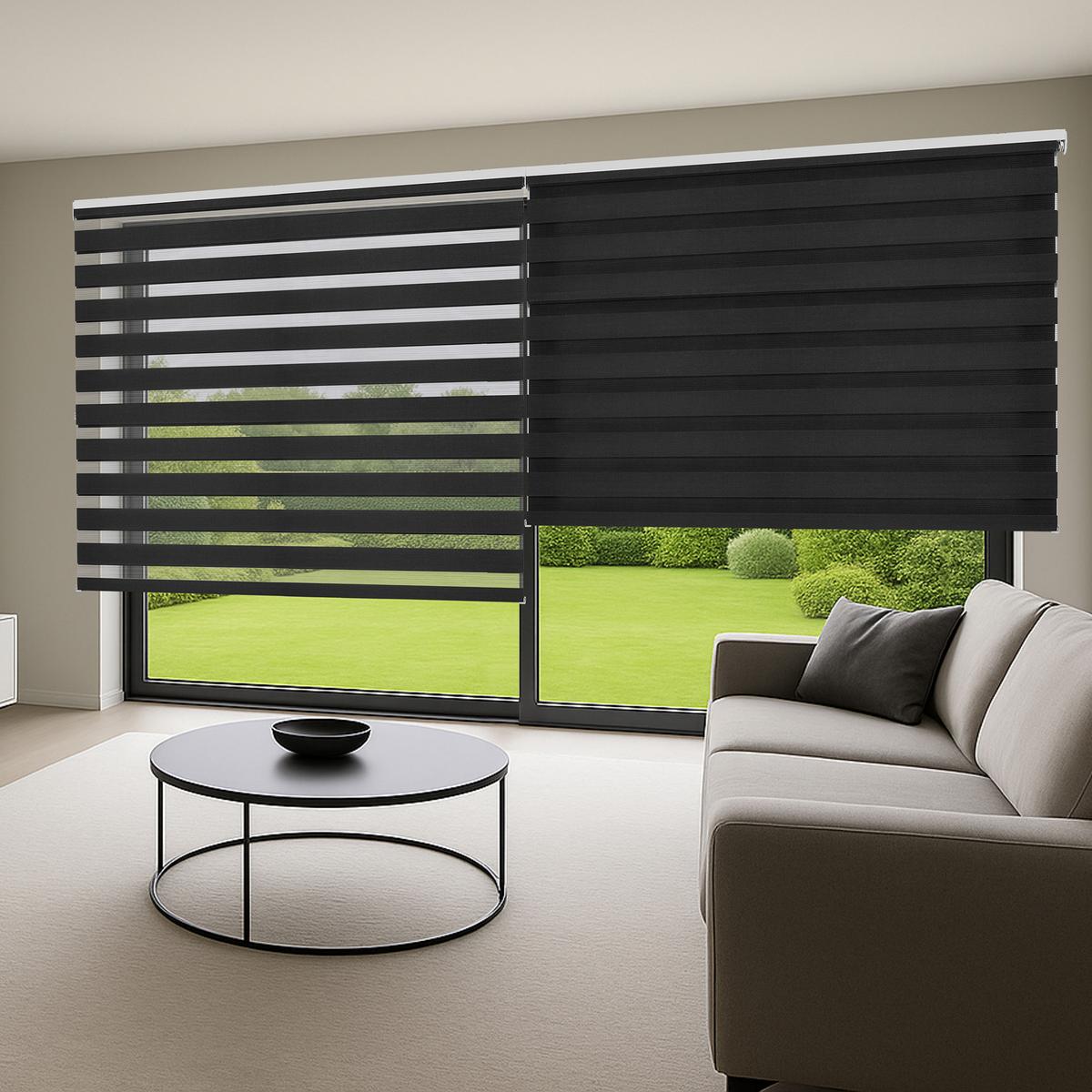 DOPPELROLLO Silber 160X250 - Silberfarben, Kunststoff (160/250cm) - STORESDECO