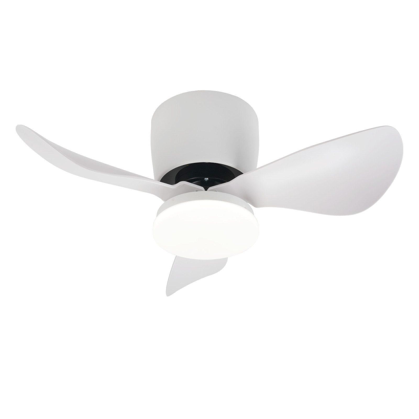 DECKENVENTILATOR Erfurt II 70/70/25cm - Weiß, Kunststoff (70/70/25cm) - Nettlife