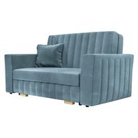 SCHLAFSOFA Viva Glam II - Naturfarben/Hellblau, Holz/Kunststoff (145/85/98cm) - MIRJAN24