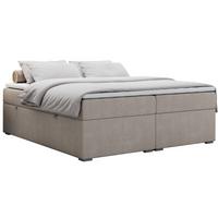 BOXBETT BESS 120/200 Beige Struktur - H3 - Beige, Holz/Textil (120/200cm) - MKS