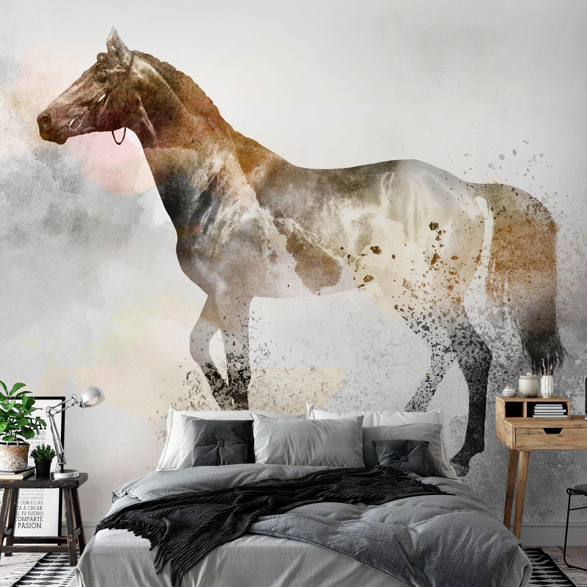 SELBSTKLEBENDE FOTOTAPETE 441/315 cm - Braun/Grau, Kunststoff/Textil (441/1cm) - KUNSTLOFT