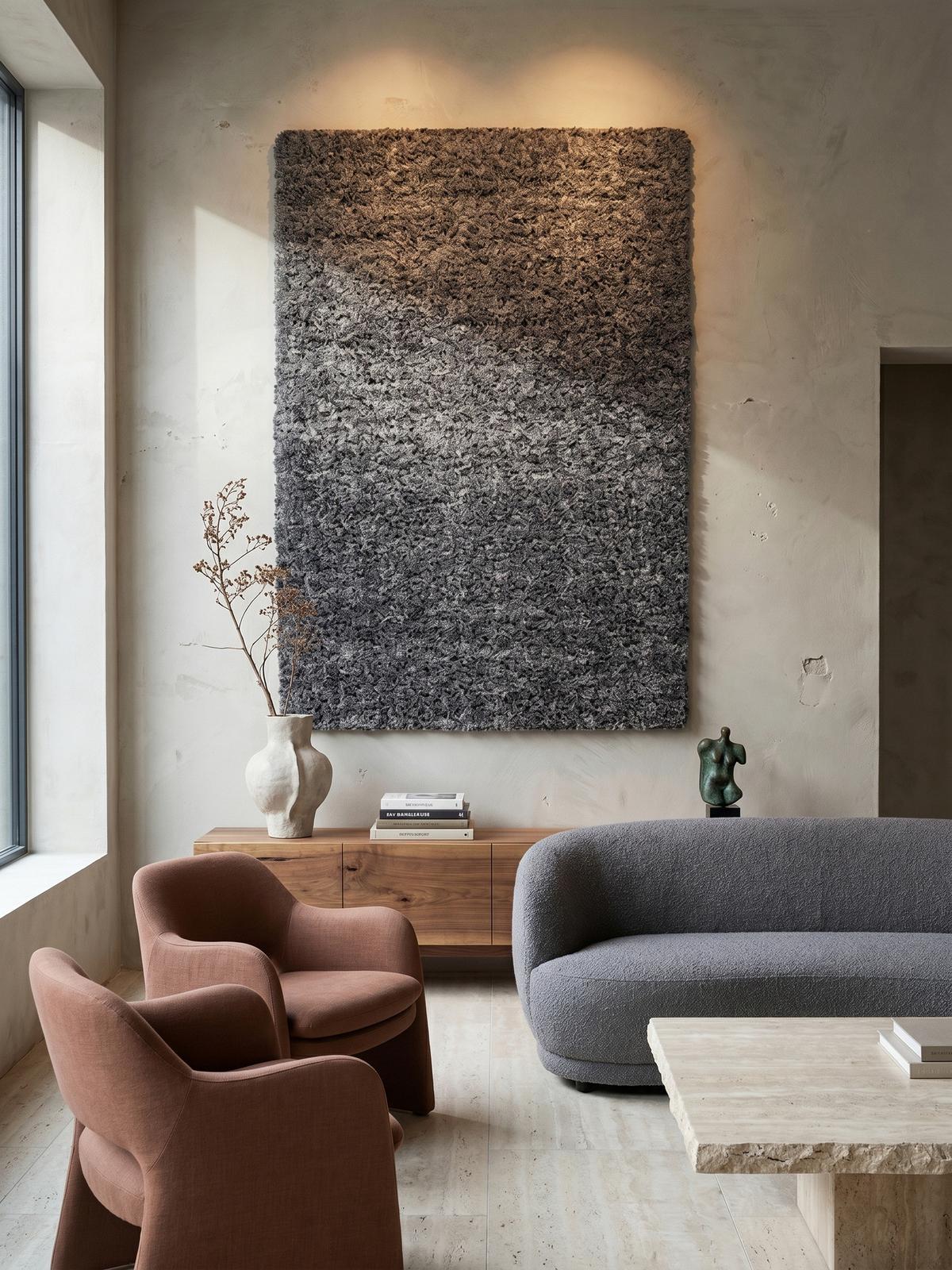 HOCHFLORTEPPICH RHEIN, einfarbig, aus Polypropylen, Grau, 100 x 200 cm - Grau, Textil (200/100cm) - KADIMA DESIGN