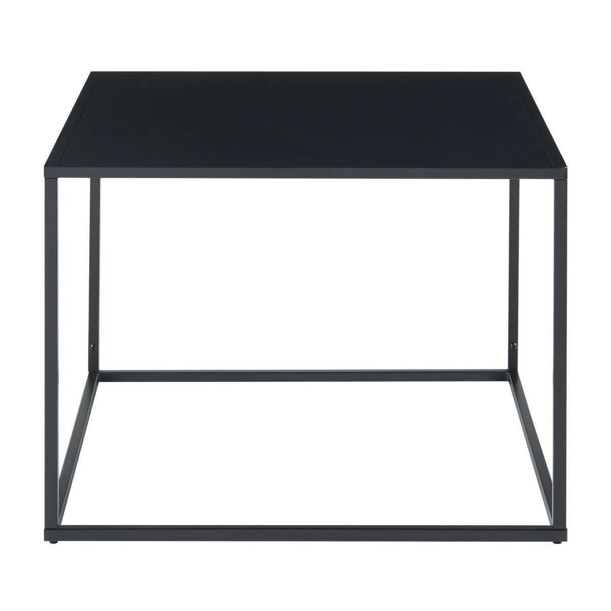 COUCHTISCH Solund 60/60/45 cm - Schwarz, Metall (60/60/45cm) - [en.casa]