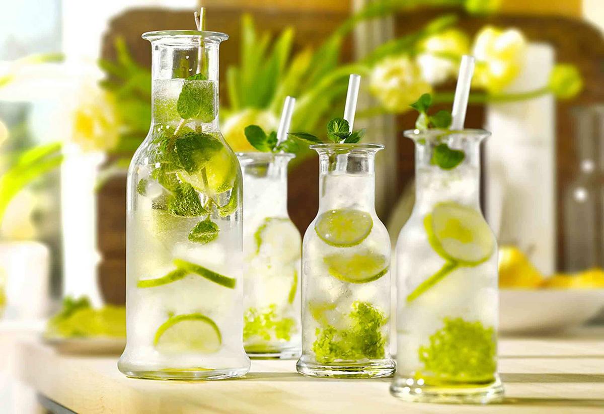 KARAFFEN Purity transparent 1000 ml 6er Set - Transparent, Glas (1L) - Stölzle Lausitz