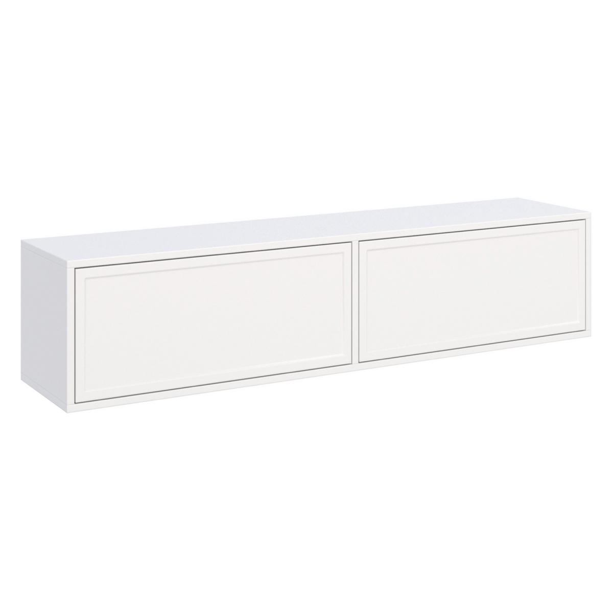 TV-HÄNGEBOARD Velveto 2-türig, Weiß, 140 cm - Weiß, Holzwerkstoff (140/30/30cm) - Selsey