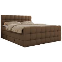BOXSPRINGBETT ALTIVO KING DUO 120/200 - Braun Kunstleder - H3 - Braun, Textil (120/200cm) - MKS