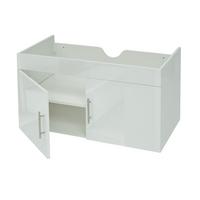 WASCHBECKENUNTERSCHRANK Weiß - Weiß, Holz (90/48/46cm) - MCW