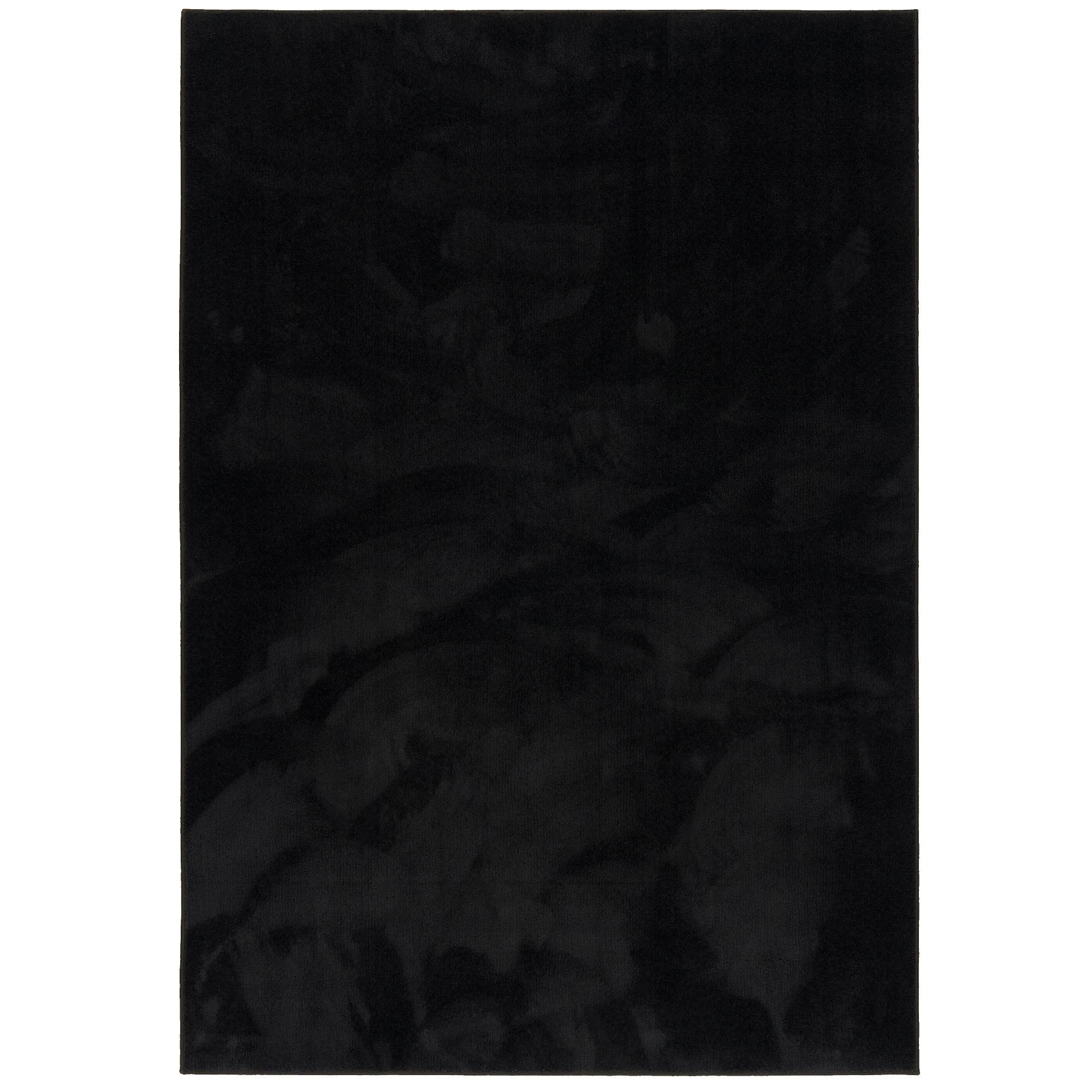 HOCHFLOR LANGFLOR TEPPICH SUPER SOFT MELIA - Schwarz, Textil (140/200cm) - Pergamon