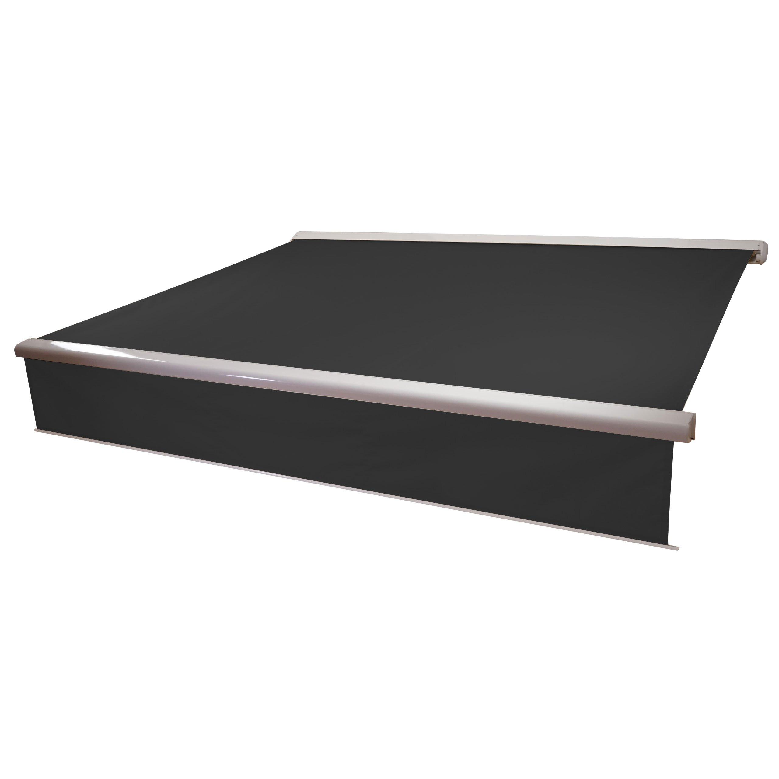 KASSETTEN-MARKISE VOLANT AUSFAHRBAR Anthrazit - Anthrazit, Textil (400/15/300cm) - MCW