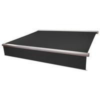 KASSETTEN-MARKISE VOLANT AUSFAHRBAR Anthrazit - Anthrazit, Textil (400/15/300cm) - MCW