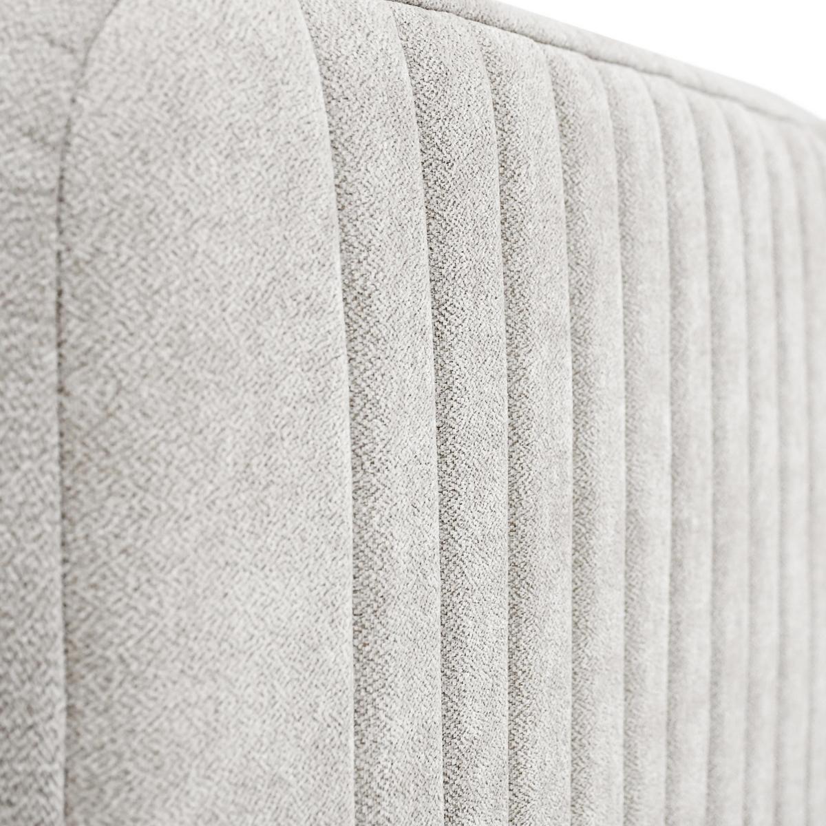 POLSTERBETT Lami 90x200, Einzelbett mit Bettkasten, ohne Matratze, Creme - Creme/Schwarz, Textil/Metall (90/200cm) - Beautysofa