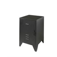 NACHTKOMMODE Kay 40x40x60 Industrial Design aus Metall Schwarz - Schwarz, Metall (40/60/40cm) - 58aufmkessel