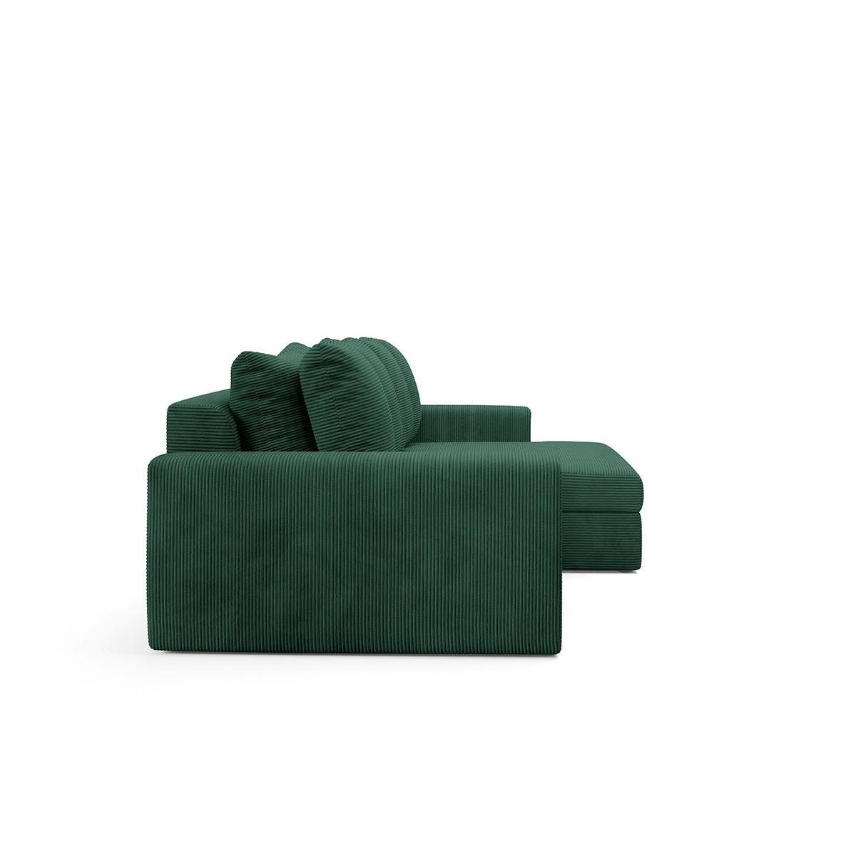 ECKSOFA Paola 3 Sitzplätze Tannengrün - Grün, Holz (272/167cm) - Petits-meubles