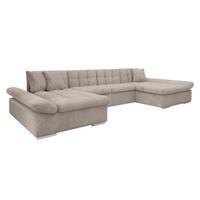 WOHNLANDSCHAFTEN Alia Cord - Sahara, Holz/Textil (360/75/160cm) - MIRJAN24