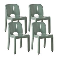 GARTENSTUHL 4er-Set Grün Betim - Grün, Kunststoff (43/76/49cm) - Beliani