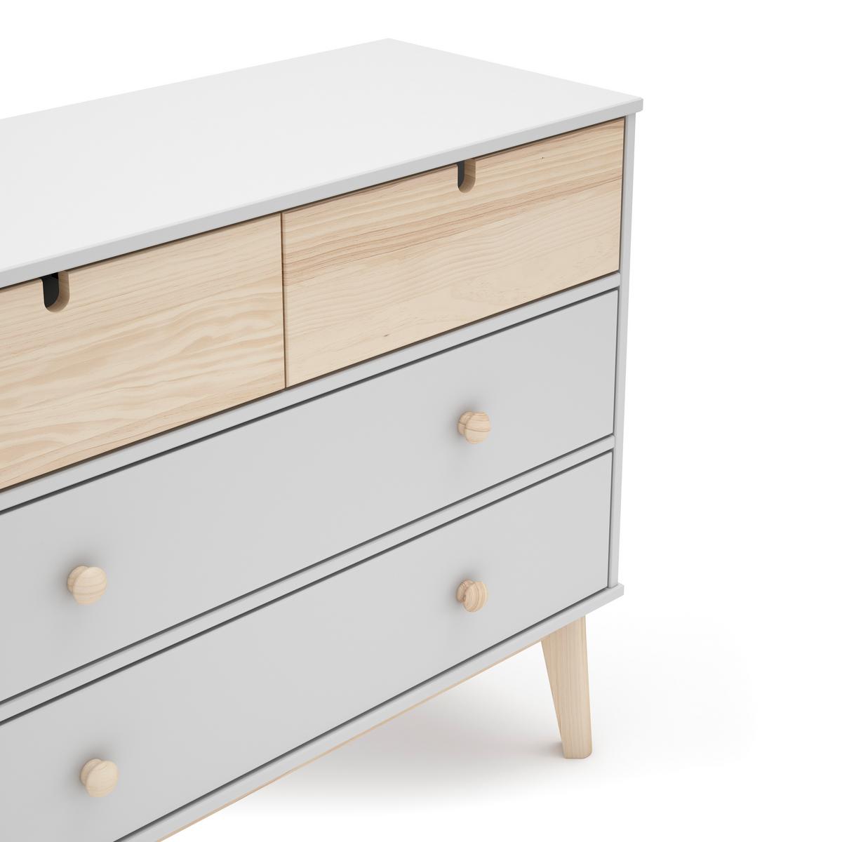 KOMMODE Estefania Weiß 100/40/81 cm - Weiß, Holz (40/81/100cm) - Calicosy