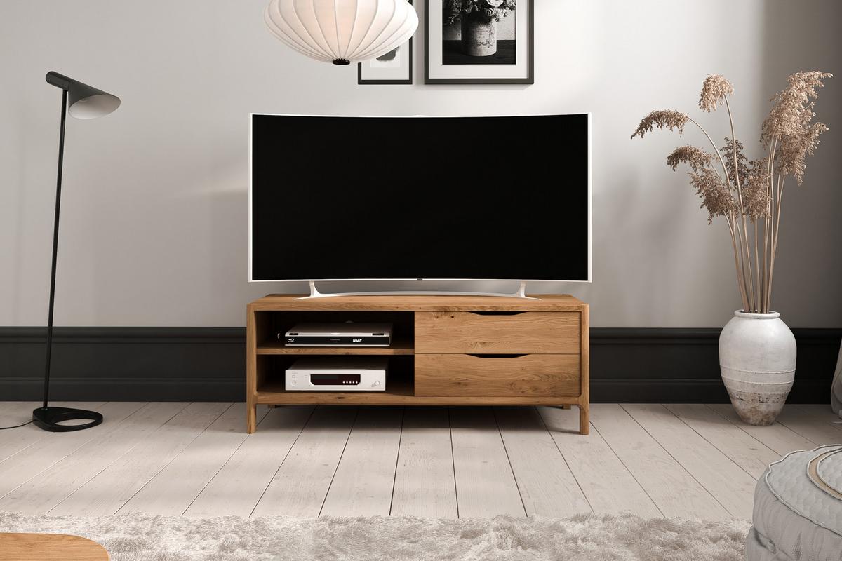 TV-SCHRANK PAUL Wildeiche - Wildeiche, Holz (111/48/50cm) - byoak