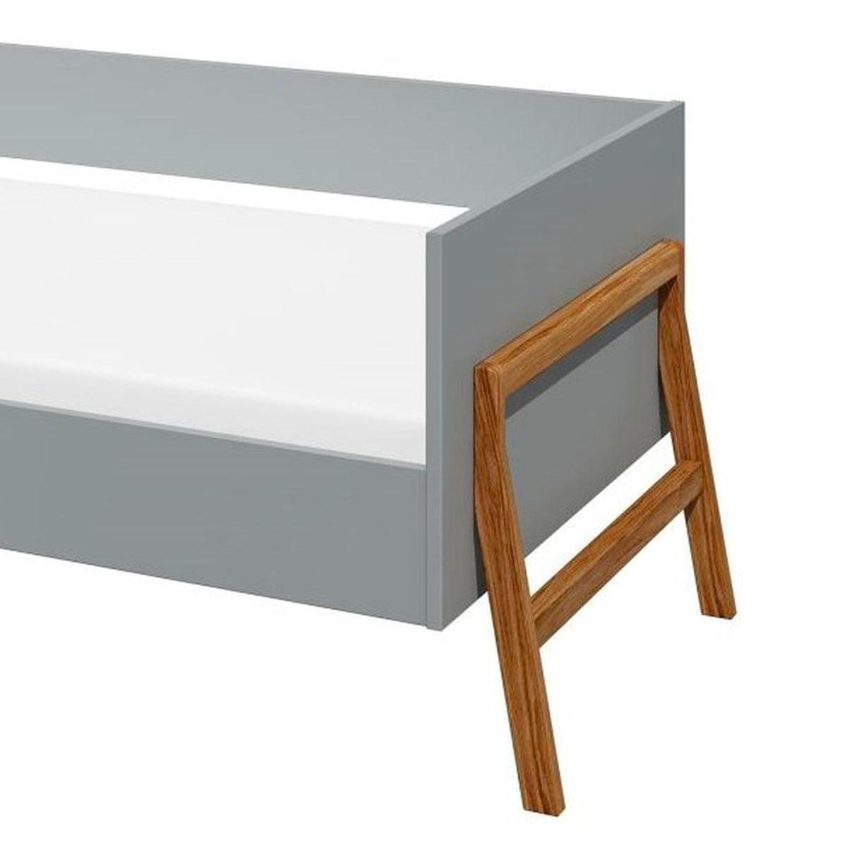 BETT Grau - Grau, Holzwerkstoff - Petits-meubles