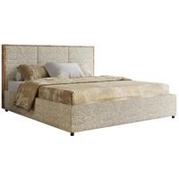 POLSTERBETT LERIO CLASSIC 140/200 - Beige Strukture - Schaum-Matratze - Beige, Textil (140/200cm) - MKS