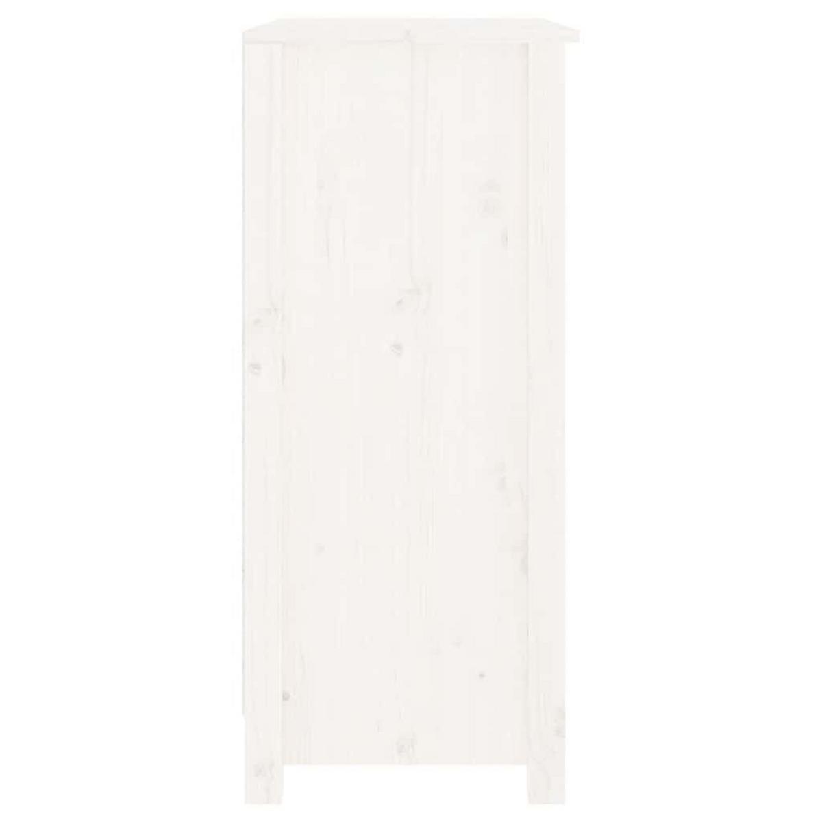 MEHRZWECKSCHRANK Cruz 70/35/80 cm - Weiß, Holzwerkstoff (70/80/35cm) - Nettlife