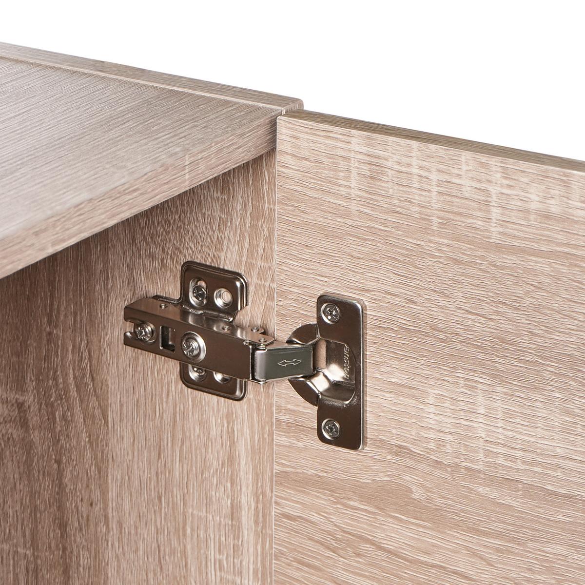 BAD-WANDSCHRANK 35 cm Hellbraun Urucu - Hellbraun/Braun, Holzwerkstoff (35/120/30cm) - Beliani