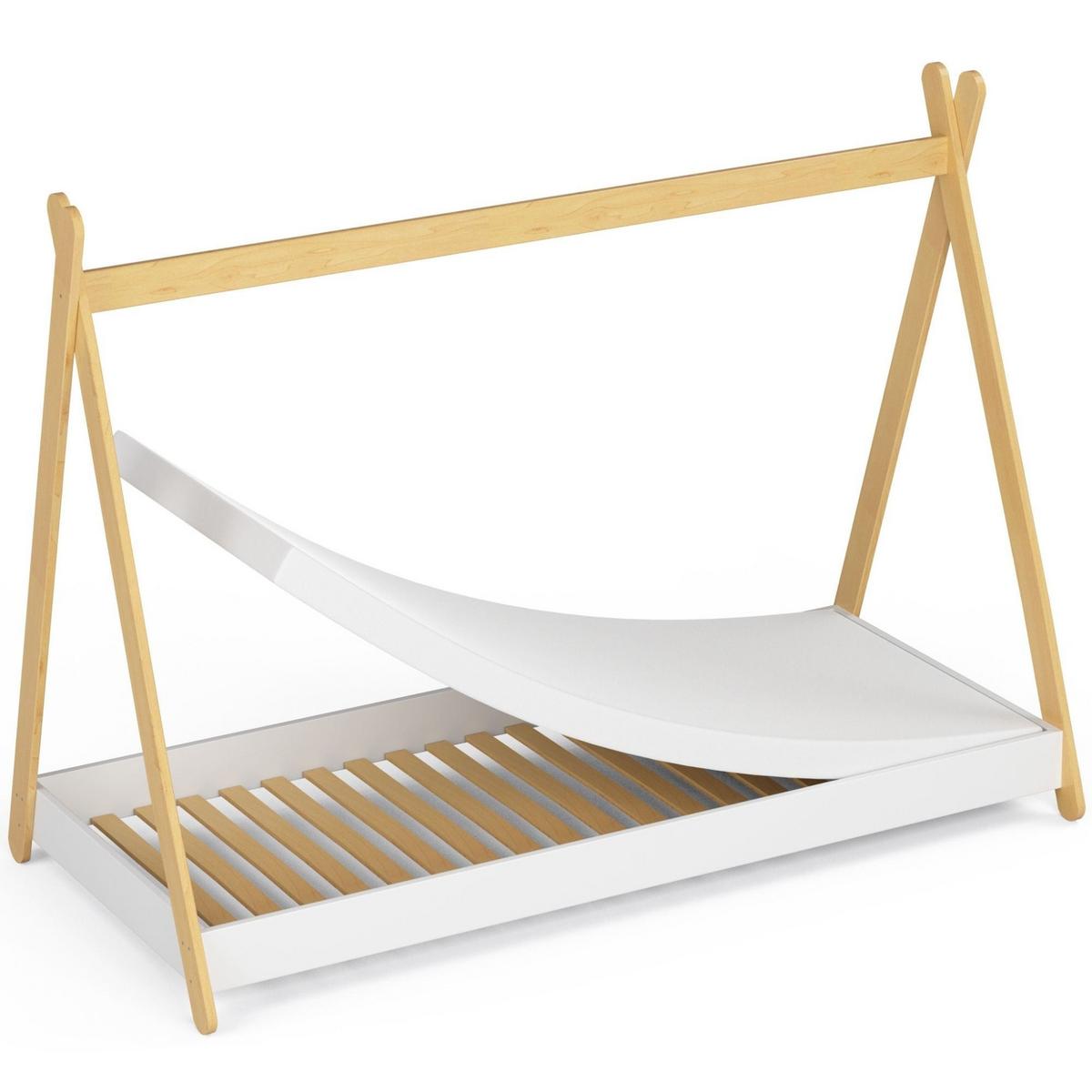 KINDERBETT Weiß 155/85/187 - Weiß, Holzwerkstoff (80/180cm) - RAUMHIRSCH FURNITURE