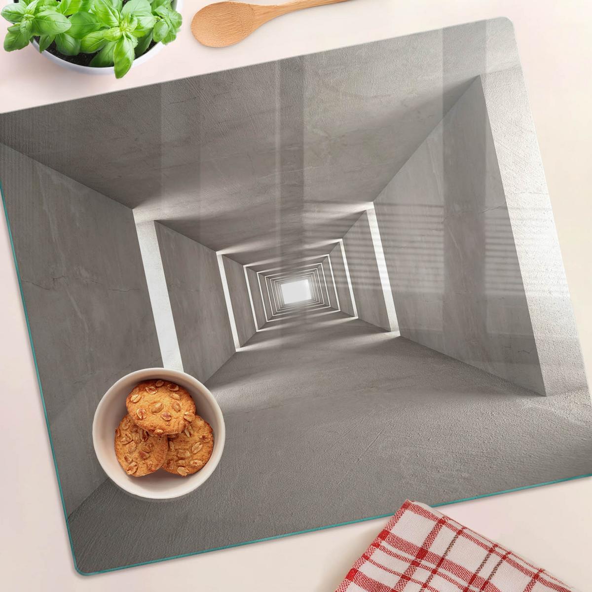 GLASPLATTE 60x52 cm Beton - Grau, Glas (60/0.4/52cm) - TULUP