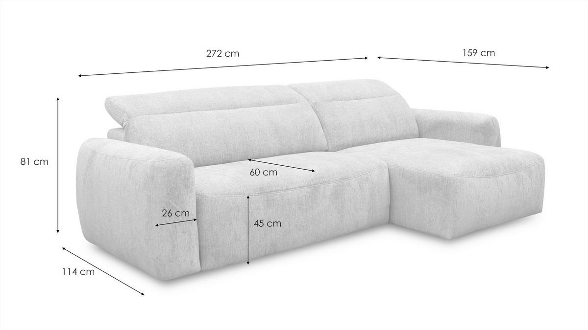 ECKSOFA NERO 4-Sitzer, dunkelgrau - Dunkelgrau/Schwarz, Holz/Textil (272/81/159cm) - Wozimo