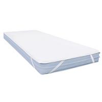 MATRATZENSCHONER wasserdicht 80x190 cm – atmungsaktive Matratzenschutz Auflage mit 4 Eckgummis, waschbarer Nässeschutz - Weiß, Textil (80/190cm) - Mister Sandman