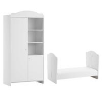 BABYZIMMER 2-teilig Megeve Weiß - Weiß, Holzwerkstoff (144.4/87/86cm) - Petits-meubles