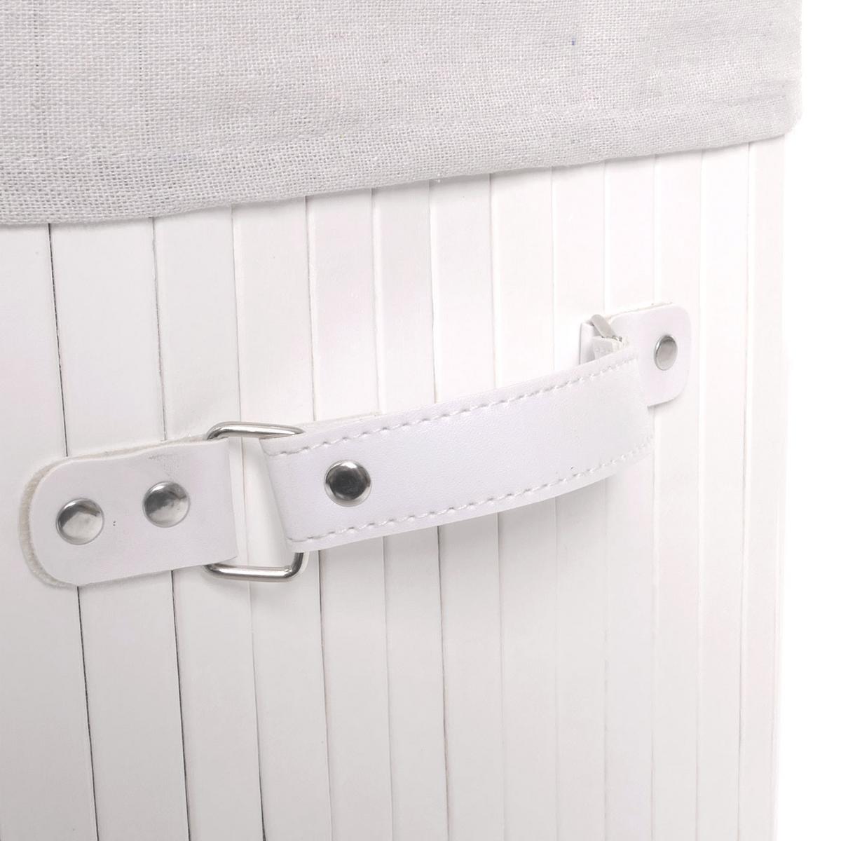 WÄSCHEKORB Weiß, Cremeweiß - Creme/Weiß, Textil (43/61/32cm) - MCW
