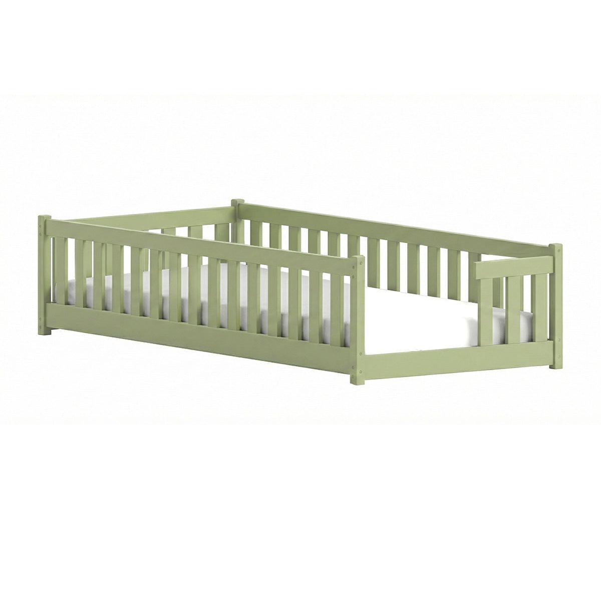 BETT 90/200 Théa Olive - Grün, Holz (90/200cm) - Petits-meubles