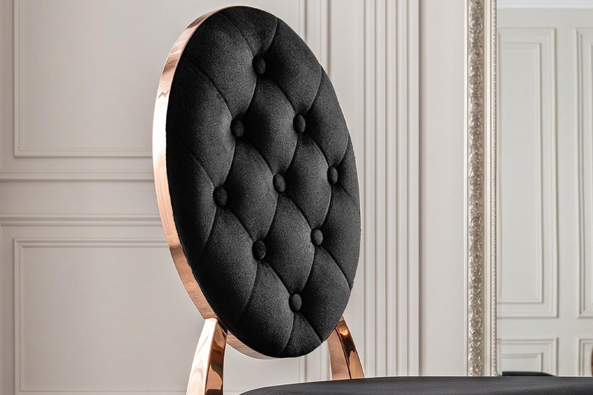 ESSZIMMERSTUHL LINDA Schwarz Velvet - Schwarz, Textil (50/92/56cm) - KAWOLA