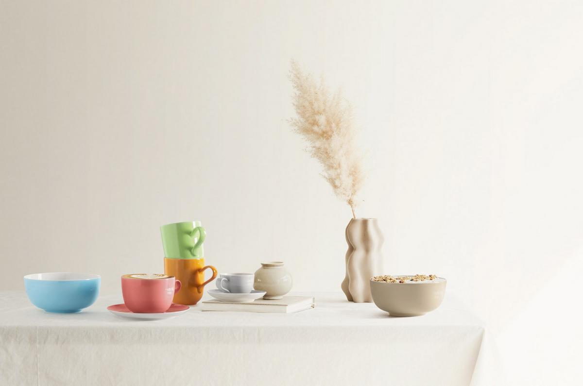 KAFFEESERVICE Liberty Pure Colors Dusty Beige 18-tlg. - Beige, Keramik (2/2/2cm) - Seltmann Weiden