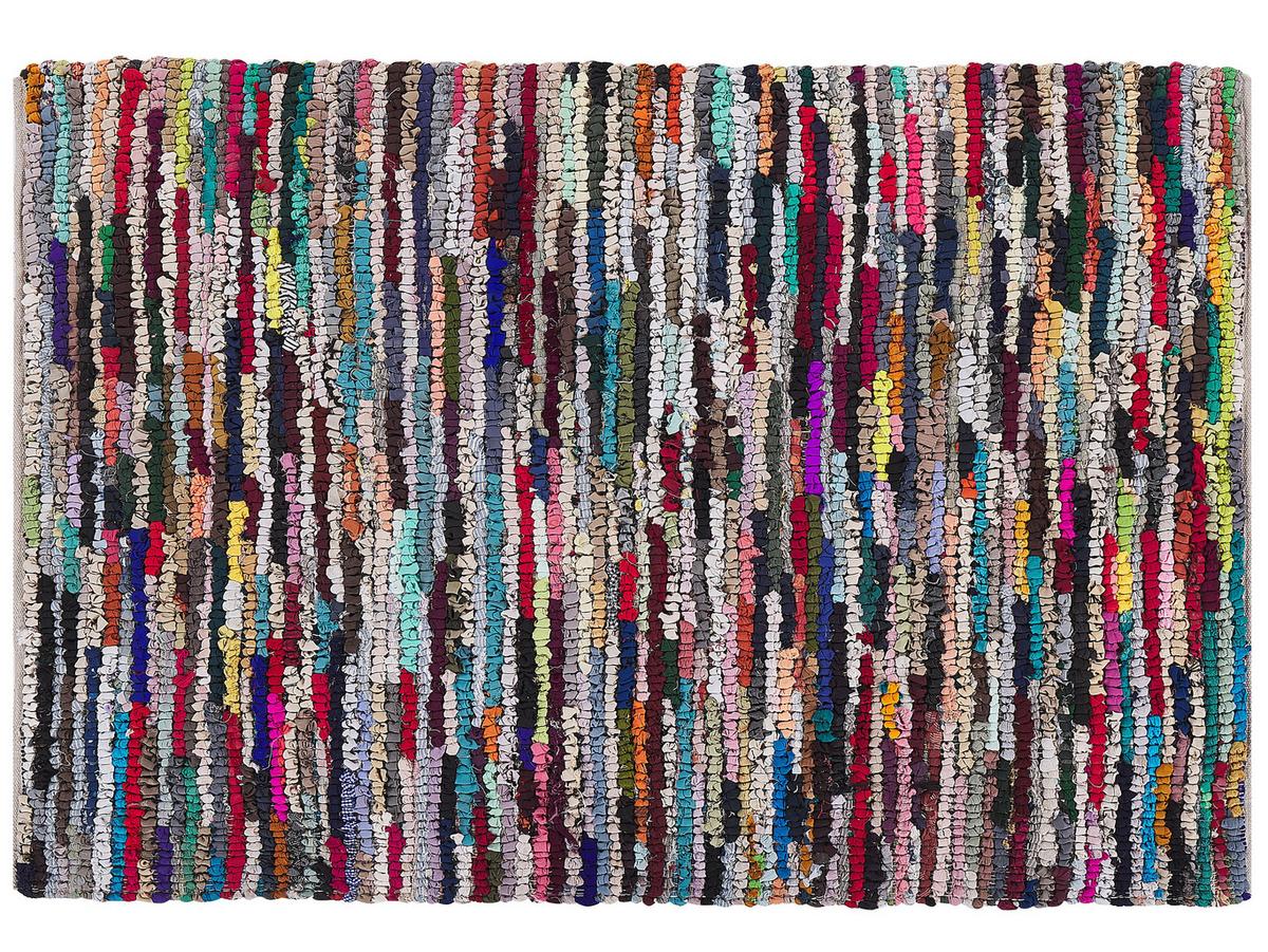 TEPPICH geflochten Bafra 230/160 cm - Multicolor, Kunststoff (160/230cm) - Beliani