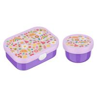 OBST- UND BENTOBOX Campus (2025) Food Fest 300 & 750 ml 2er Set - Violett/Lila, Kunststoff (2/2/2cm) - Mepal
