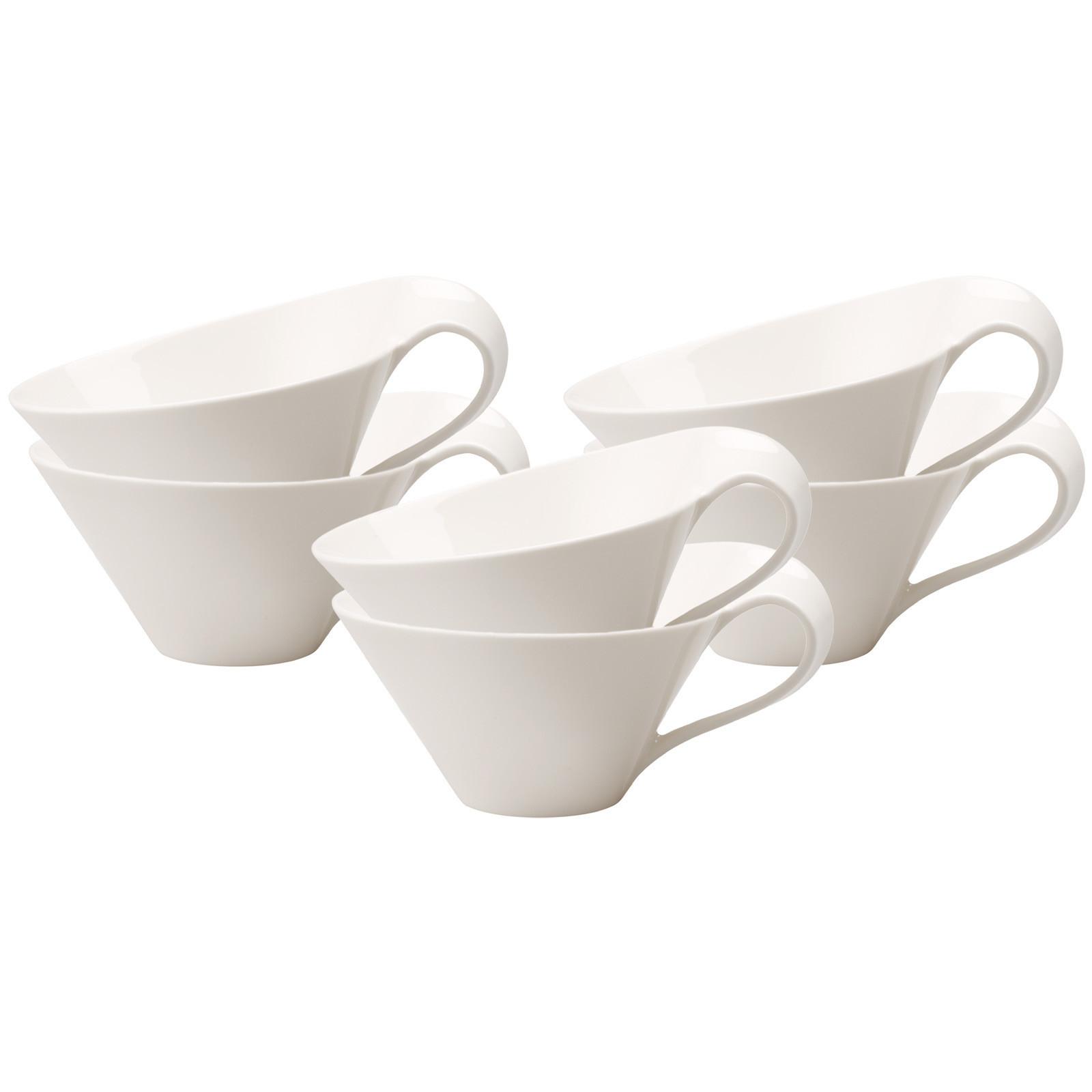 TEETASSE NewWave weiß 220 ml 6er Set - Weiß, Keramik (0.22L) - Villeroy & Boch