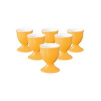 EIERBECHER Liberty Pure Colors Mango Orange ø 4,9 cm 6er Set - Orange, Keramik (4.9/6.4/4.9cm) - Seltmann Weiden