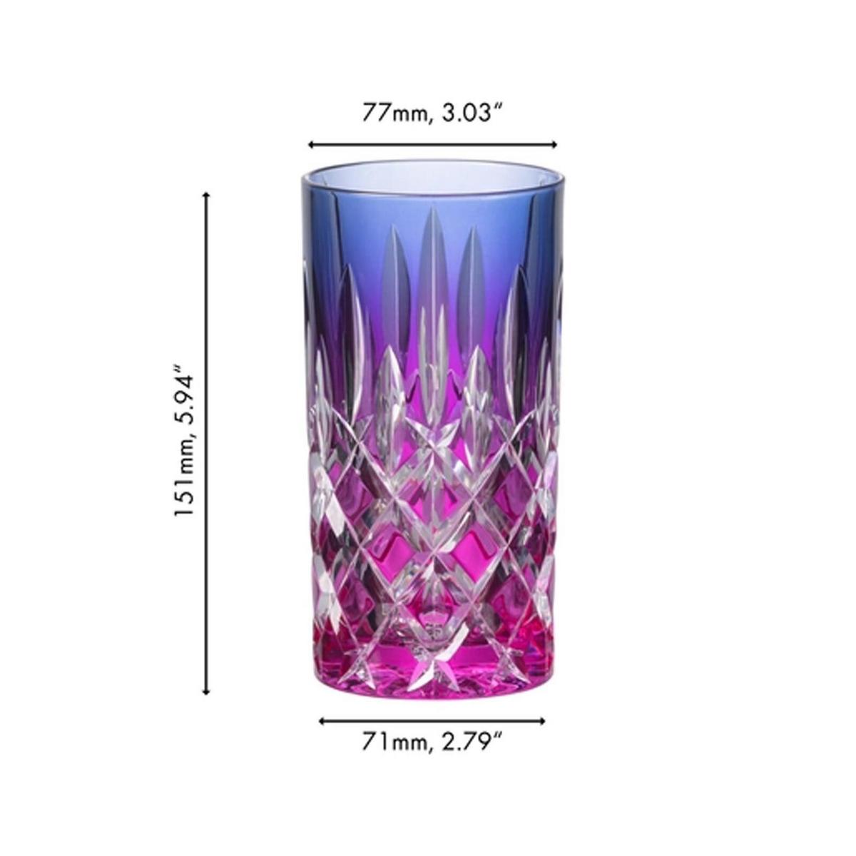 HIGHBALL LONGDRINKGLAS Laudon Violett-Pink 395 ml - Pink/Violett, Glas (0.395L) - Riedel