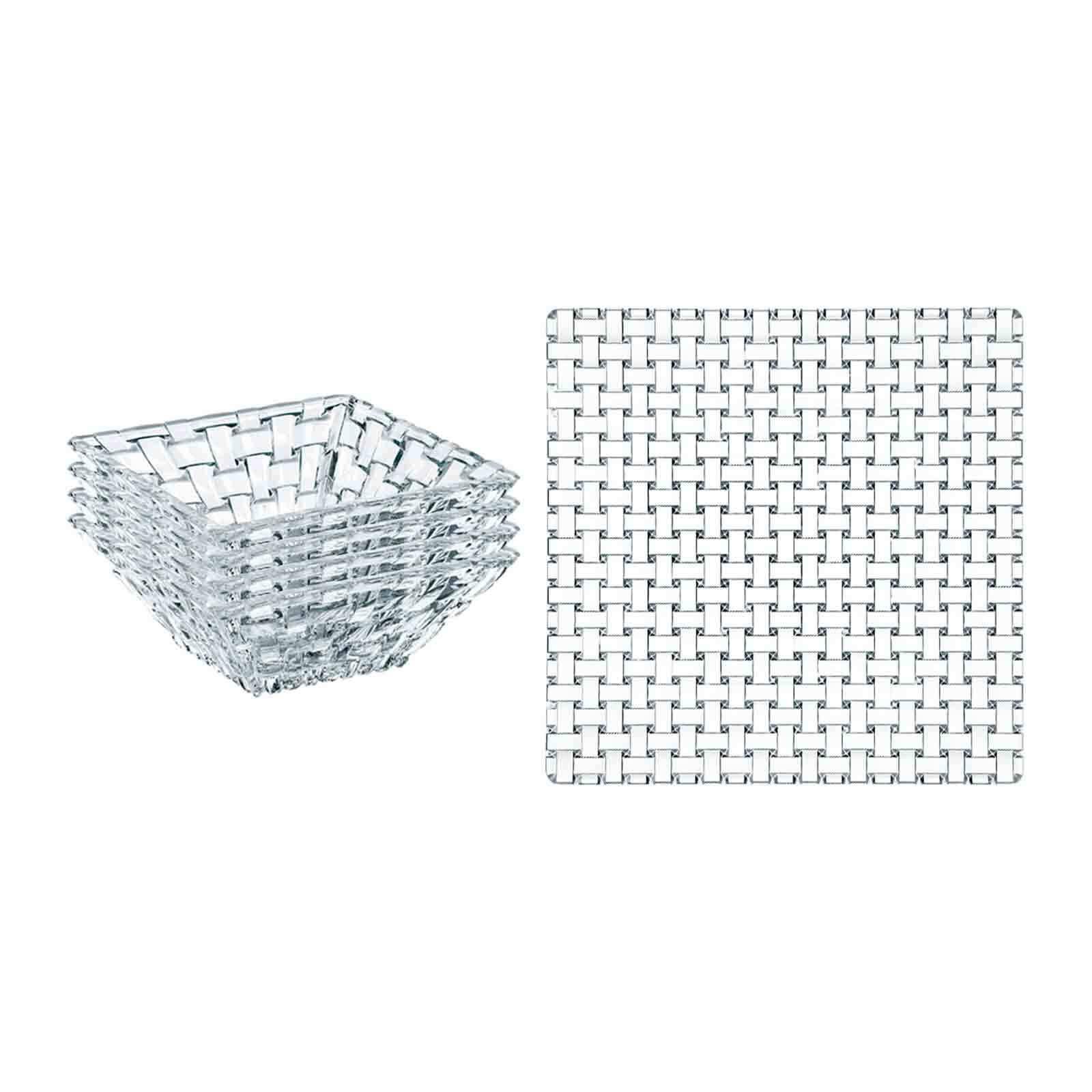 SERVIERPLATTEN Bossa Nova transparent 5-tlg. - Transparent, Glas (2/2/2cm) - Nachtmann