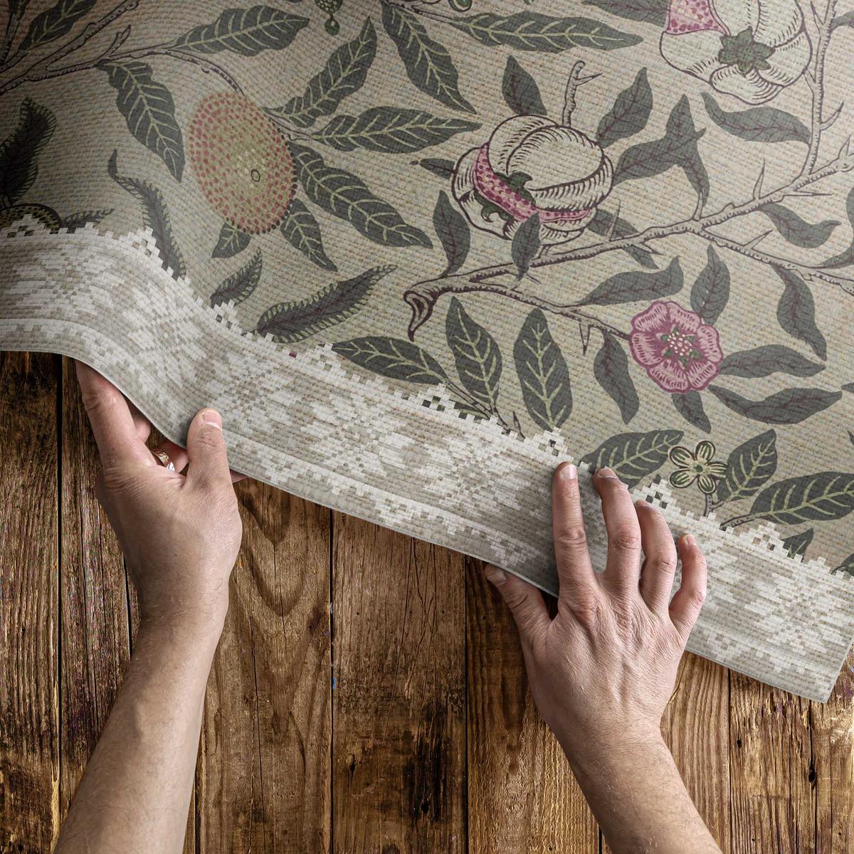 TEPPICH 140x210 cm Früchte nach William Morris - Mokka, Kunststoff (140/210cm) - Wallfluent