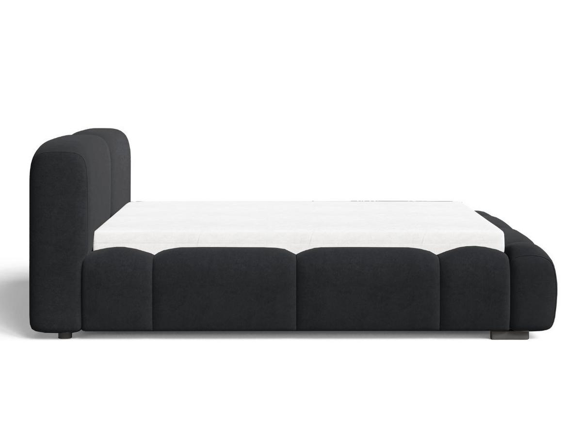 POLSTERBETT Aubi 160x200 Schwarz - Schwarz, Textil (160/200cm) - Graingold