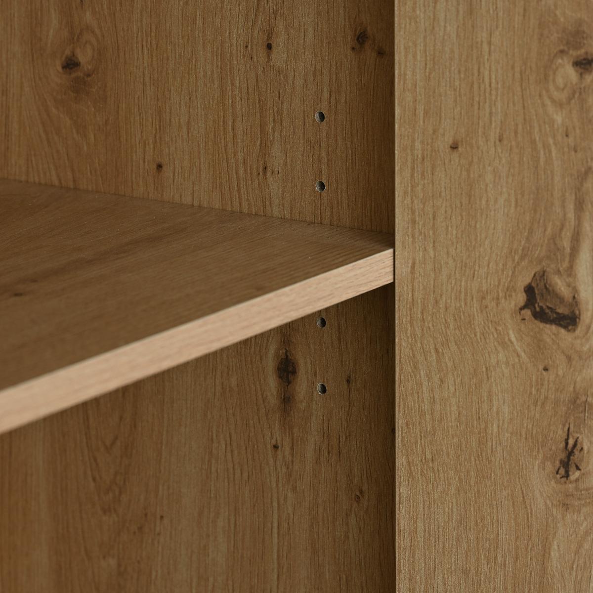 VITRINE-BUFFET Holzeffekt 78/40/150 cm - Braun, Glas/Holzwerkstoff (40/150/78cm) - Urban Meuble