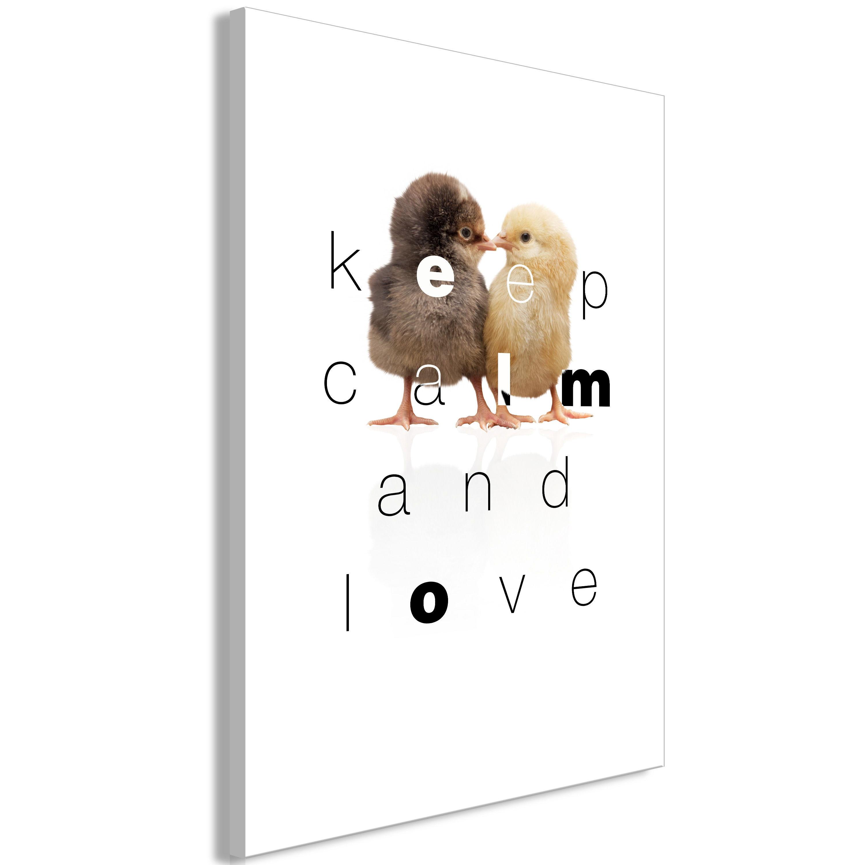 KUNSTDRUCK Weiß 80/120 cm - Schwarz/Weiß, Textil (80/120cm) - KUNSTLOFT