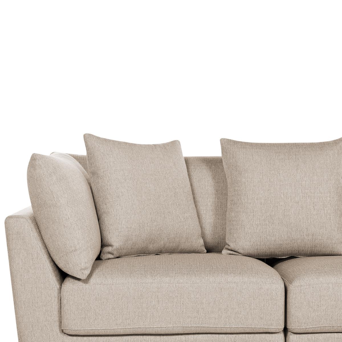 3-SITZER-SOFA beige Sigtuna - Beige, Textil (300/86/102cm) - Beliani