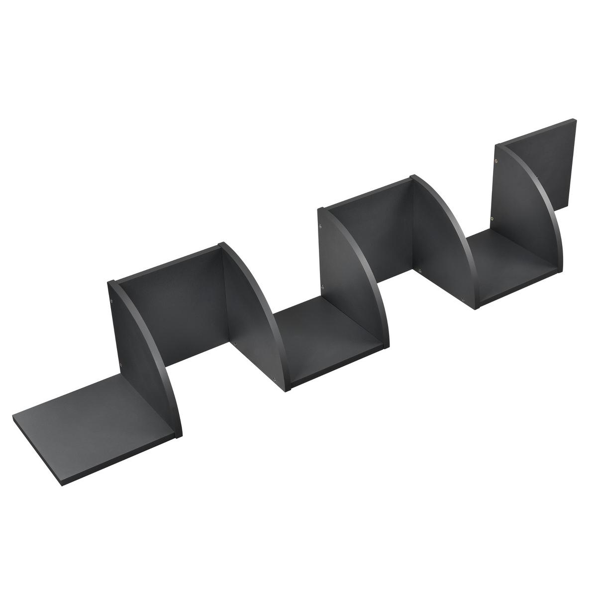 WANDREGAL Greiz - Dunkelgrau, Holzwerkstoff (123/19.5/19.5cm) - [en.casa]