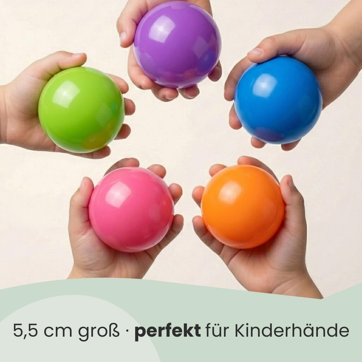 BÄLLEBAD-BÄLLE 250 Stück, pastell, 5,5 cm - Multicolor, Kunststoff (1/1/1cm) - Littletom